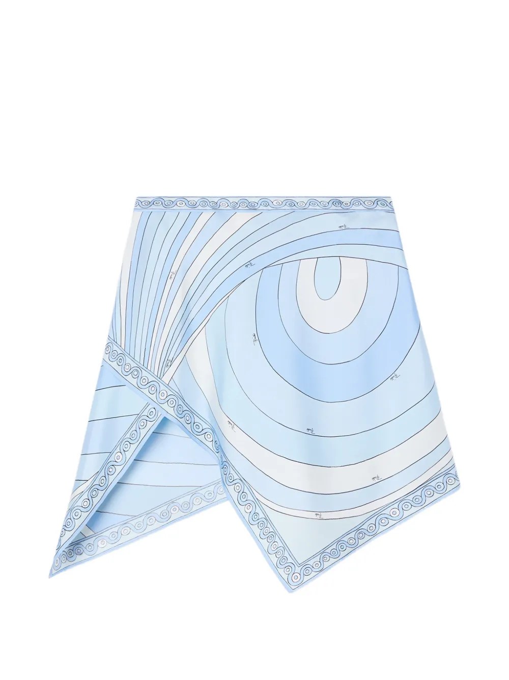 PUCCI Iride-print silk scarf skirt - Blu
