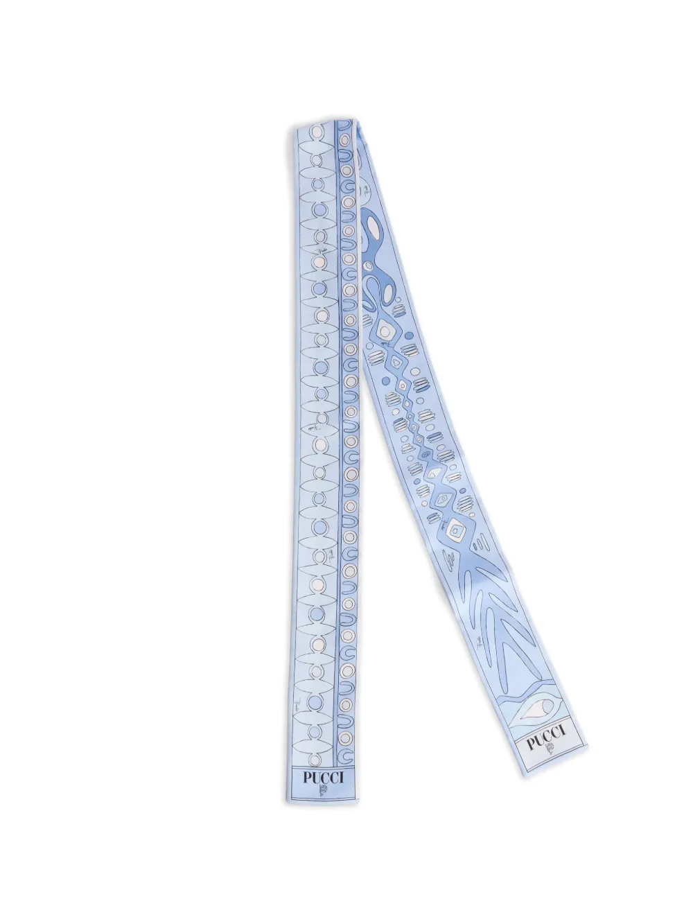 PUCCI Angoli and Soleil-print silk twill scarf - Blu