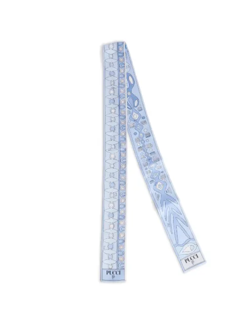 PUCCI Schal aus Seidentwill mit Angoli- und Soleil-Print
