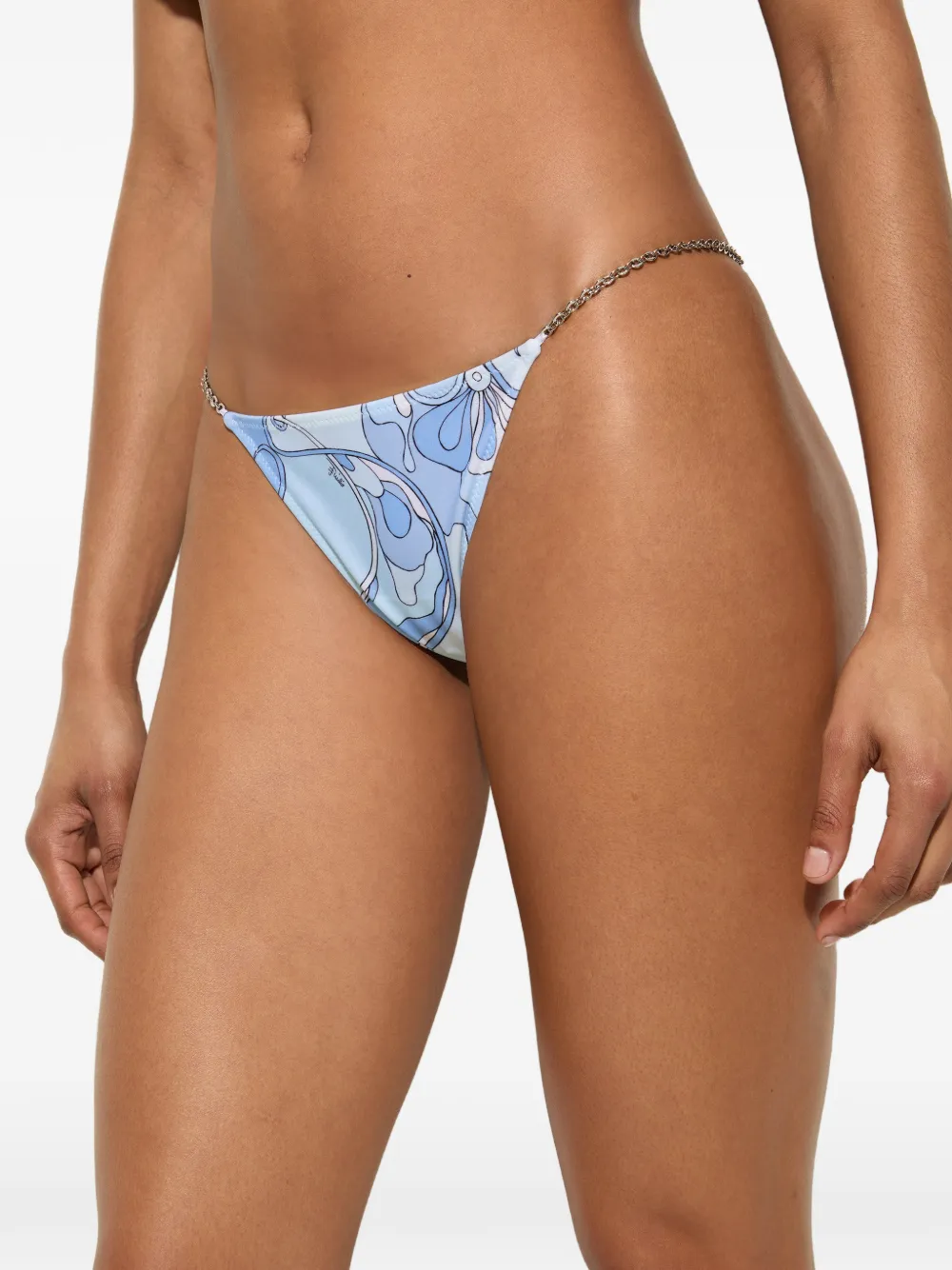 PUCCI Bikinislip met Orchidee-print Blauw