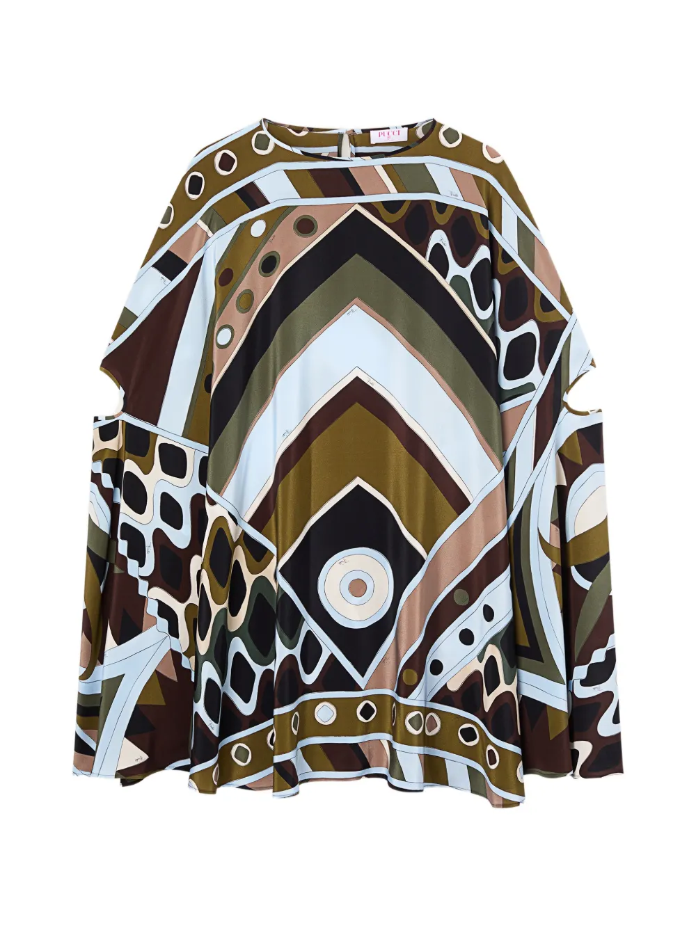 PUCCI Vivara-print silk kaftan - Verde