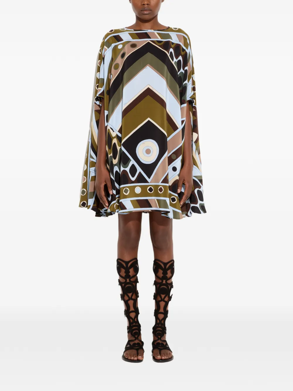  Pucci Caftán Con Estampado Vivara - Verde 