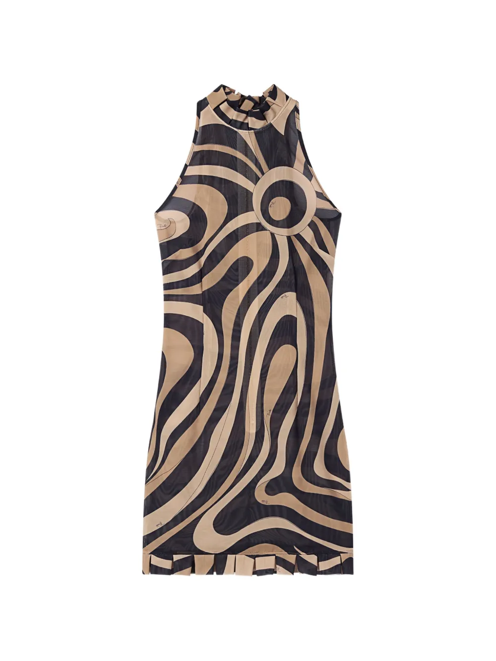 PUCCI marmo print ruffle dress - Nero