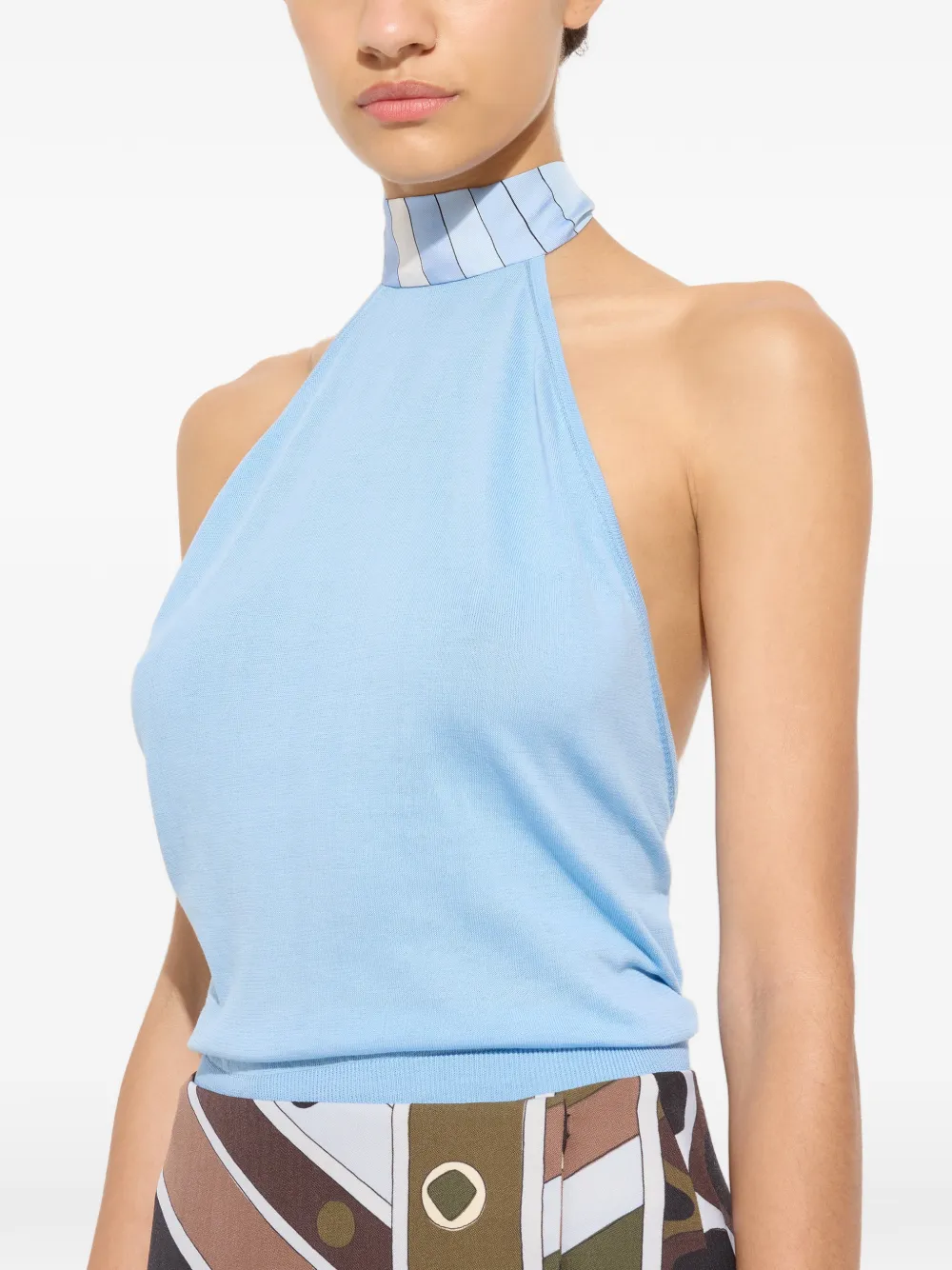 silk detail top