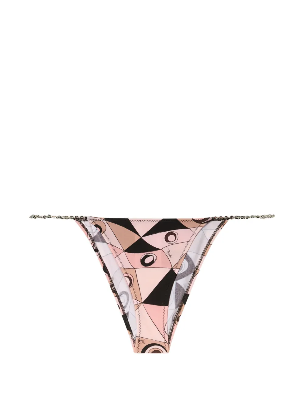 PUCCI print chain bikini bottom - Rosa