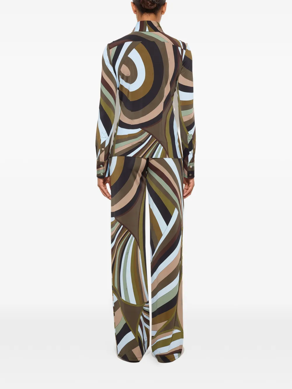 PUCCI Shirt met print Blauw