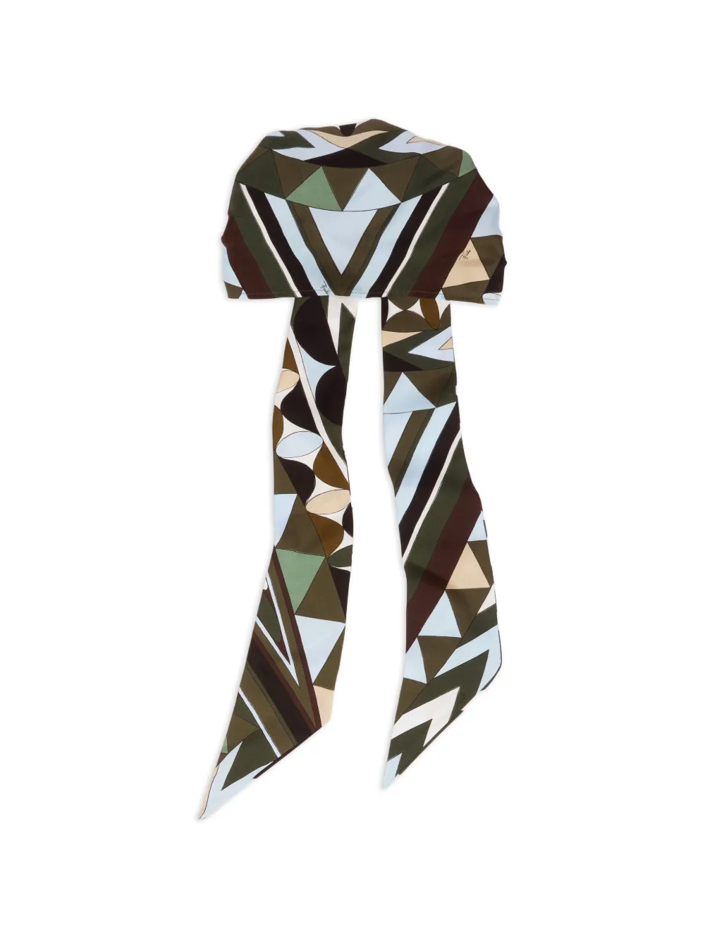 PUCCI Manuba-print silk bandana hat - Verde