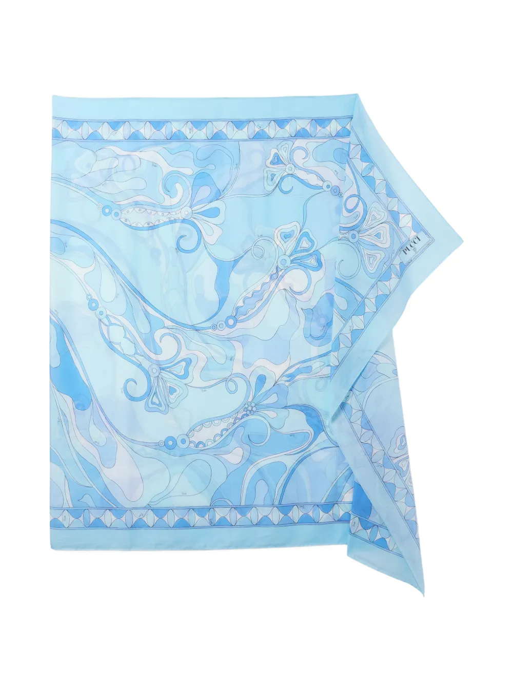 PUCCI Orchidee-print sarong - Blu