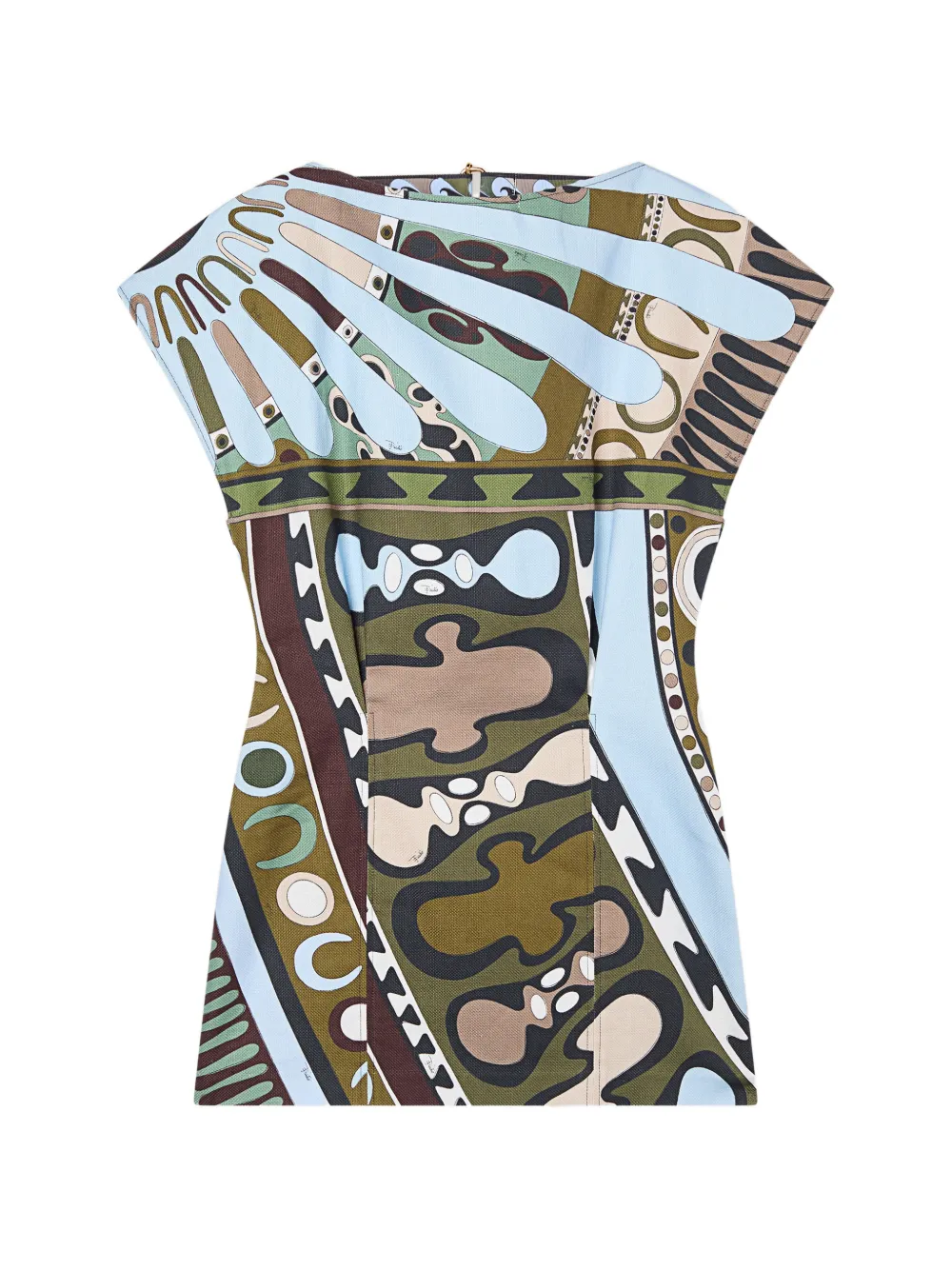 PUCCI soleil print panama dress - Blu