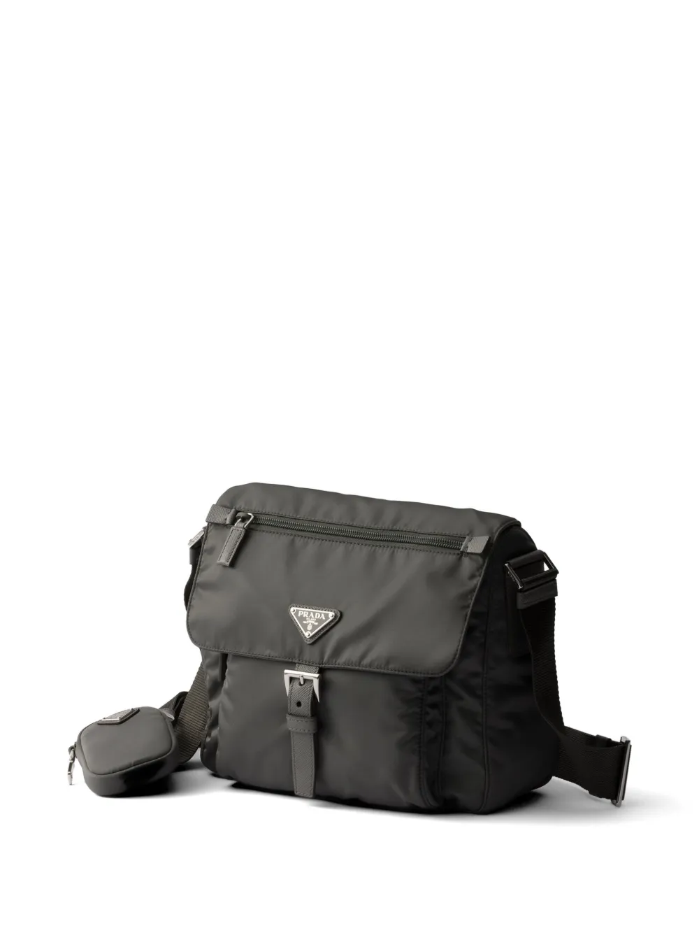  Prada Bolso De Hombro Re-nylon - Gris 