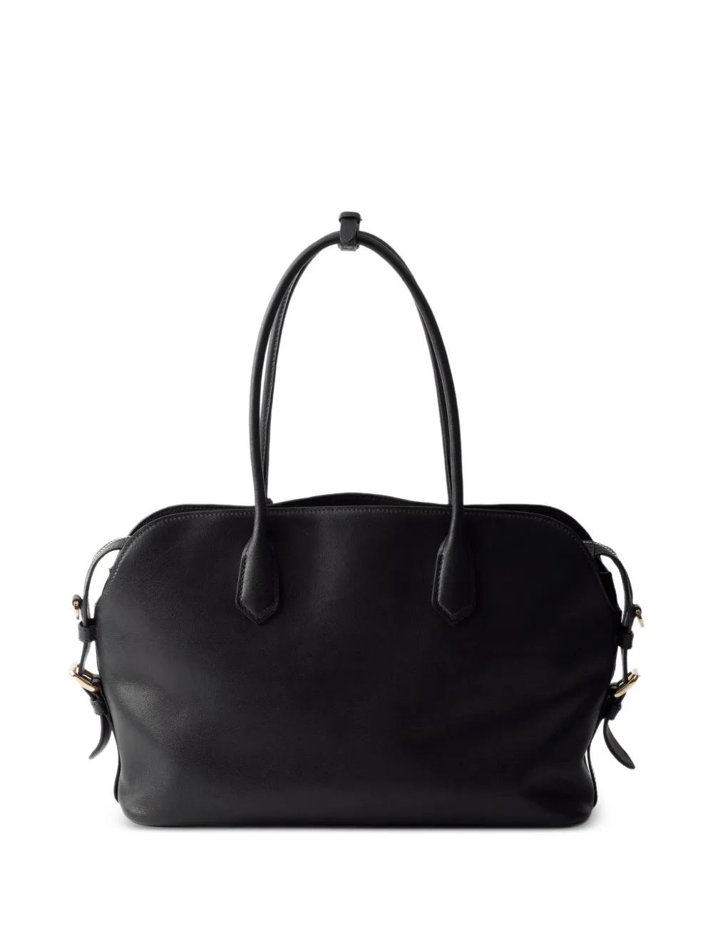 Prada Leren shopper Zwart