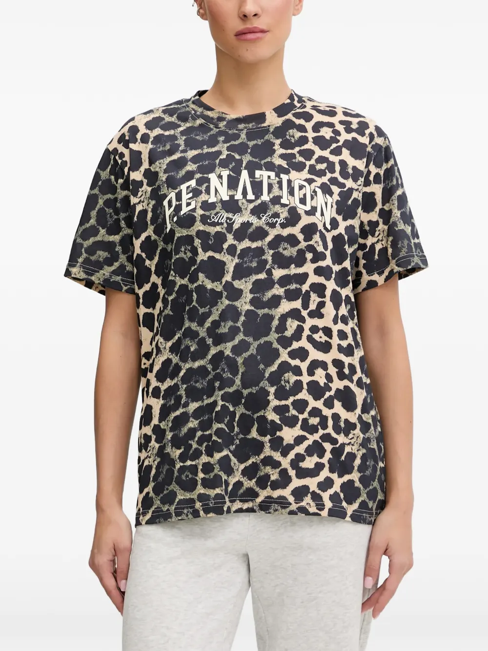 P.E Nation t-shirt Heritage à imprimé animalier - Noir P.E Nation t-shirt Heritage à imprimé animalier - Noir