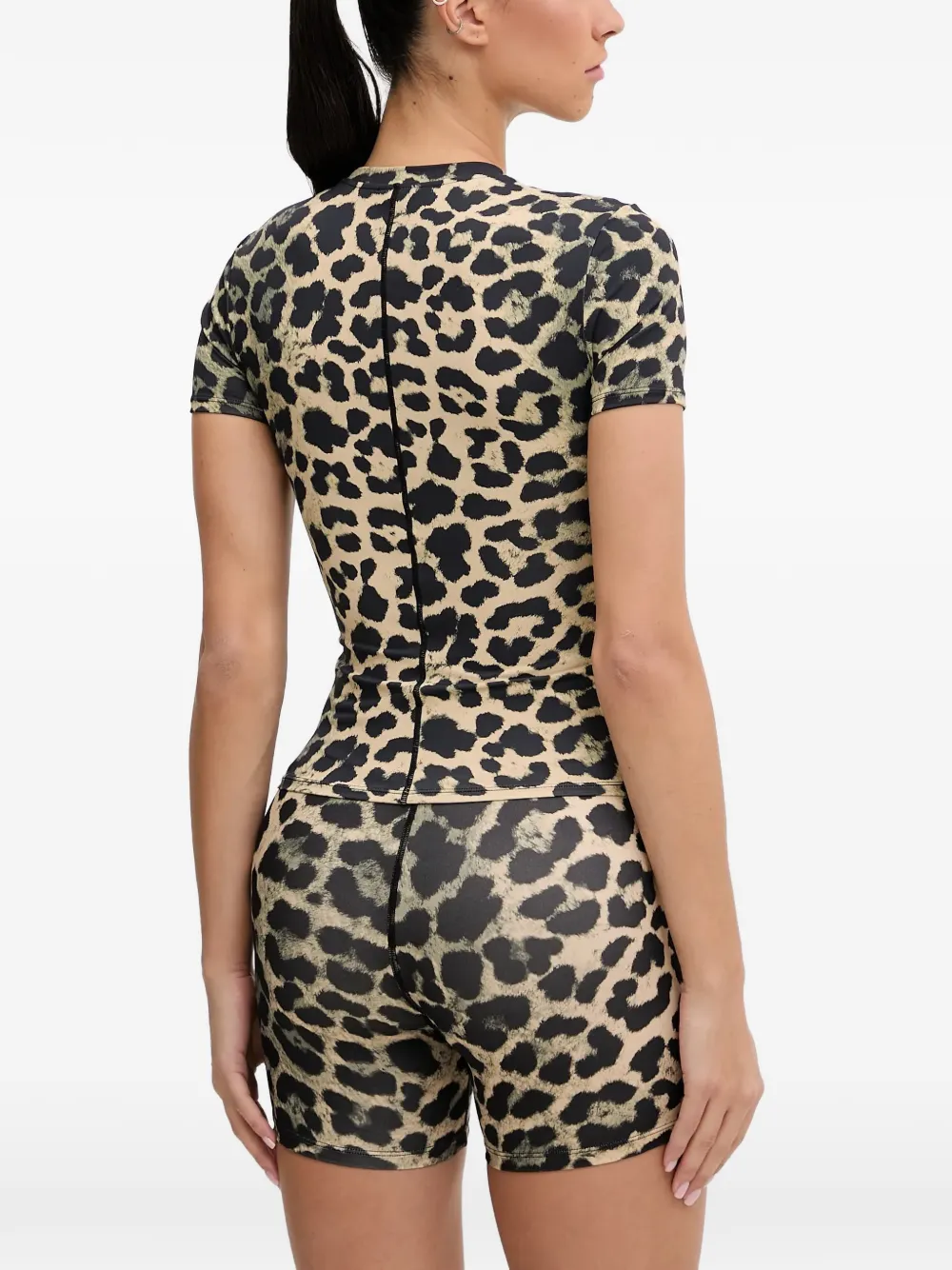 P.E Nation leopard print t-shirt Beige