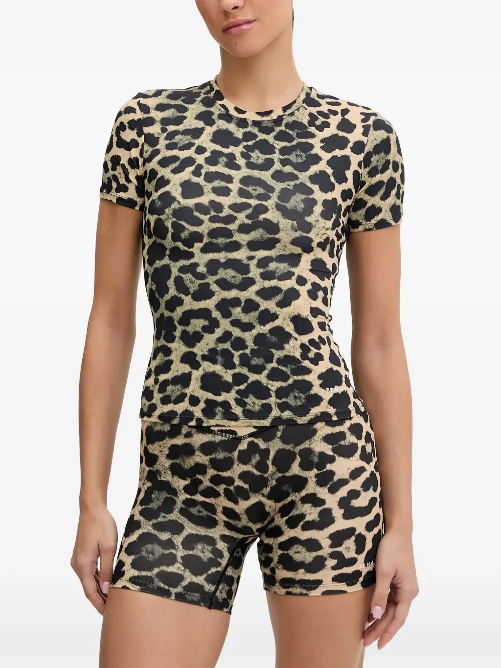 P.E Nation leopard print t-shirt - Tons neutres P.E Nation leopard print t-shirt - Tons neutres