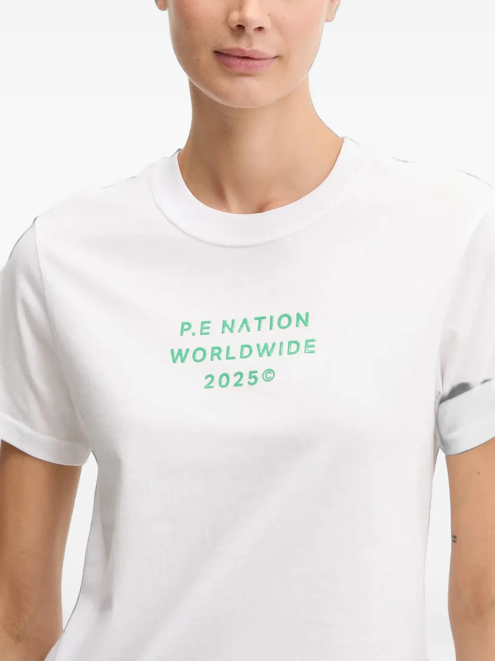 P.E Nation T-shirt met logoprint Wit