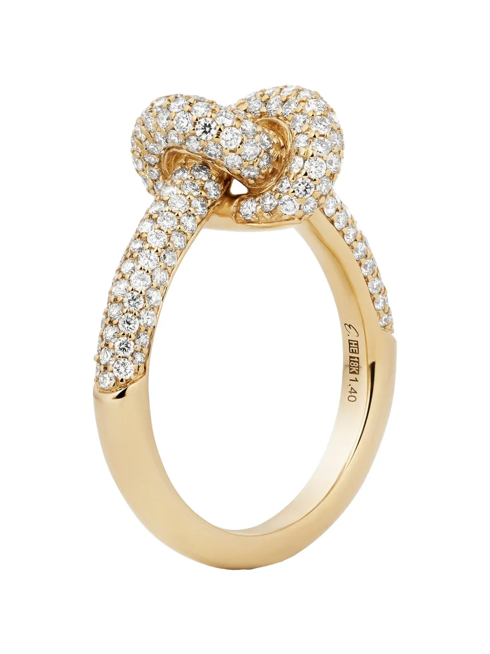 Engelbert diamond knot ring - Oro