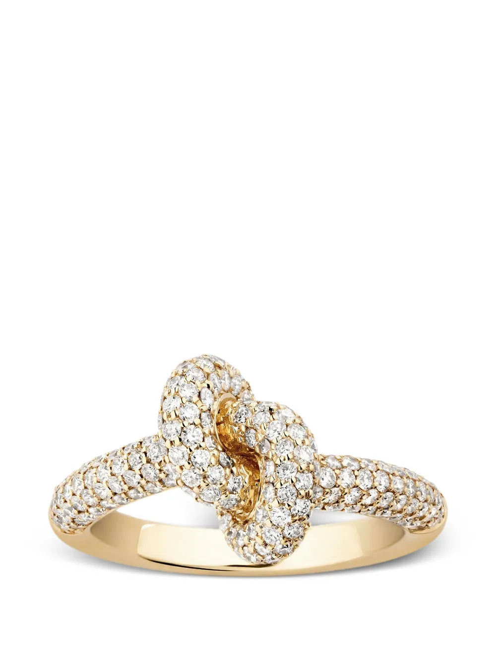  Engelbert Diamond Knot Ring - Gold 