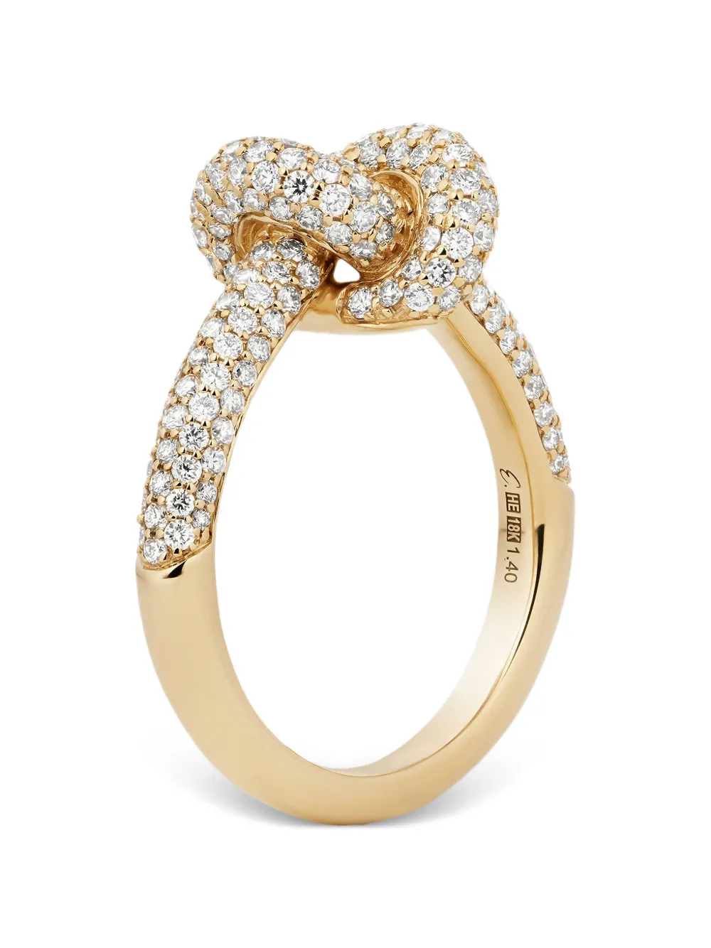 Engelbert diamond knot ring - Oro