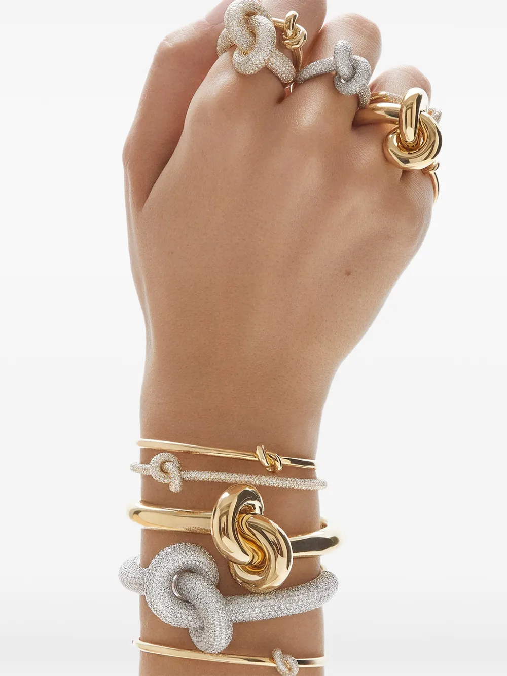  Engelbert Diamond Knot Ring - Gold 