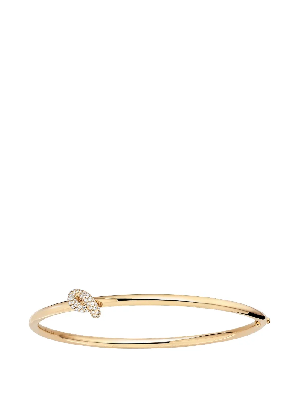 Engelbert knot diamond bangle bracelet - Oro