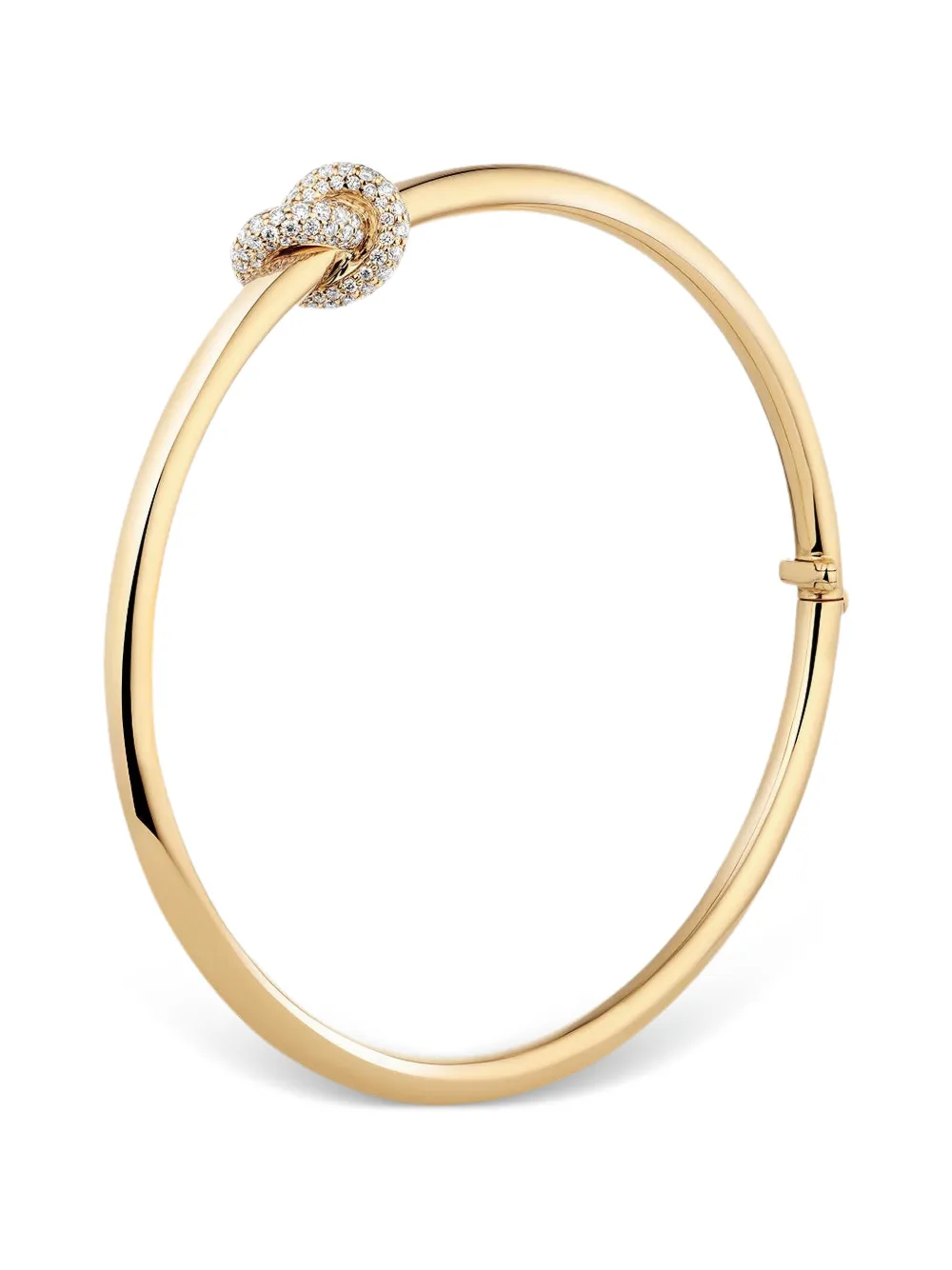 Engelbert knot diamond bangle bracelet - Oro