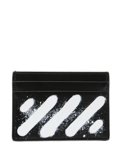Off-White diag-spray card holder