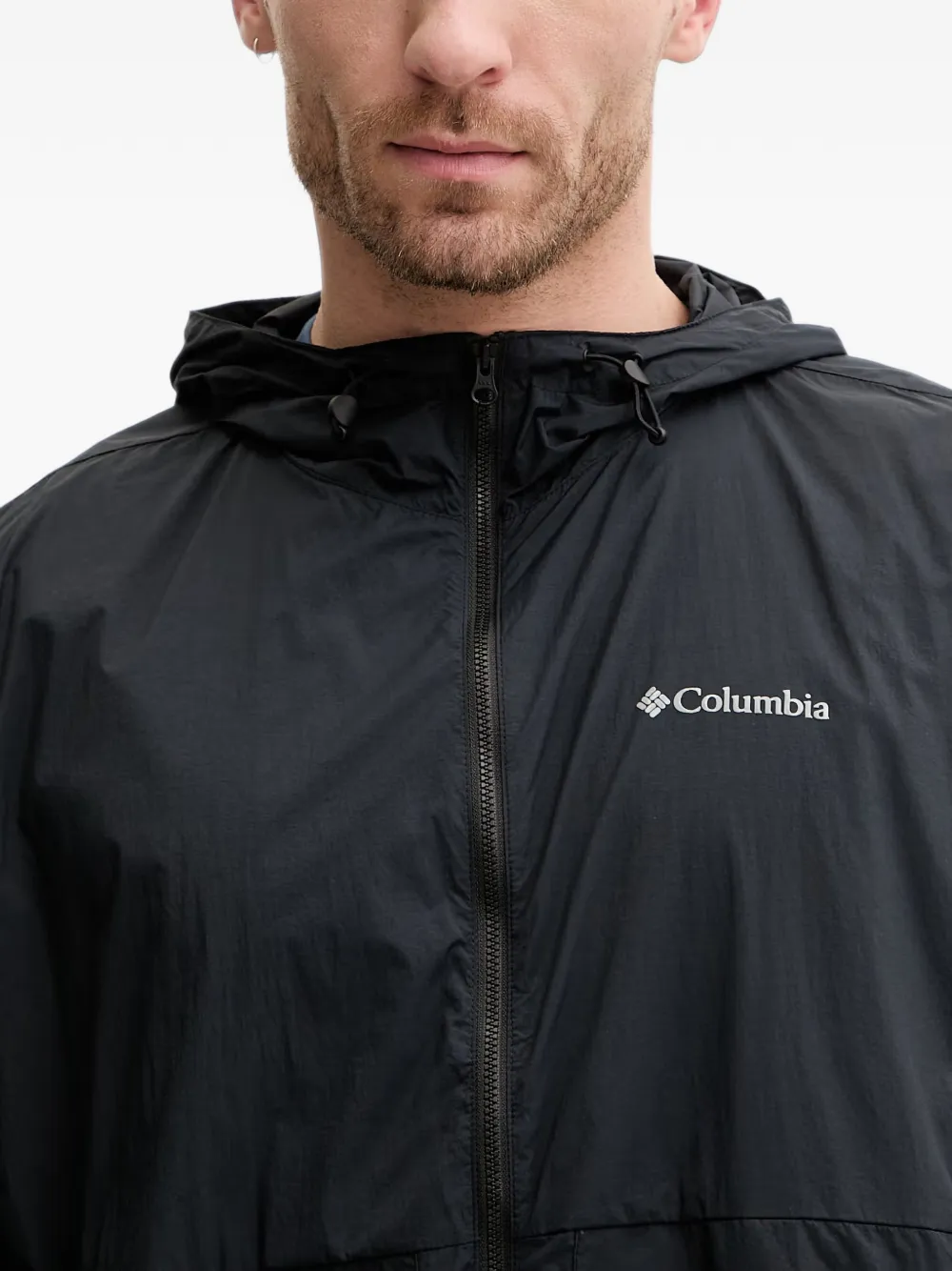 Columbia Street Heights jack met capuchon en logo-print Zwart
