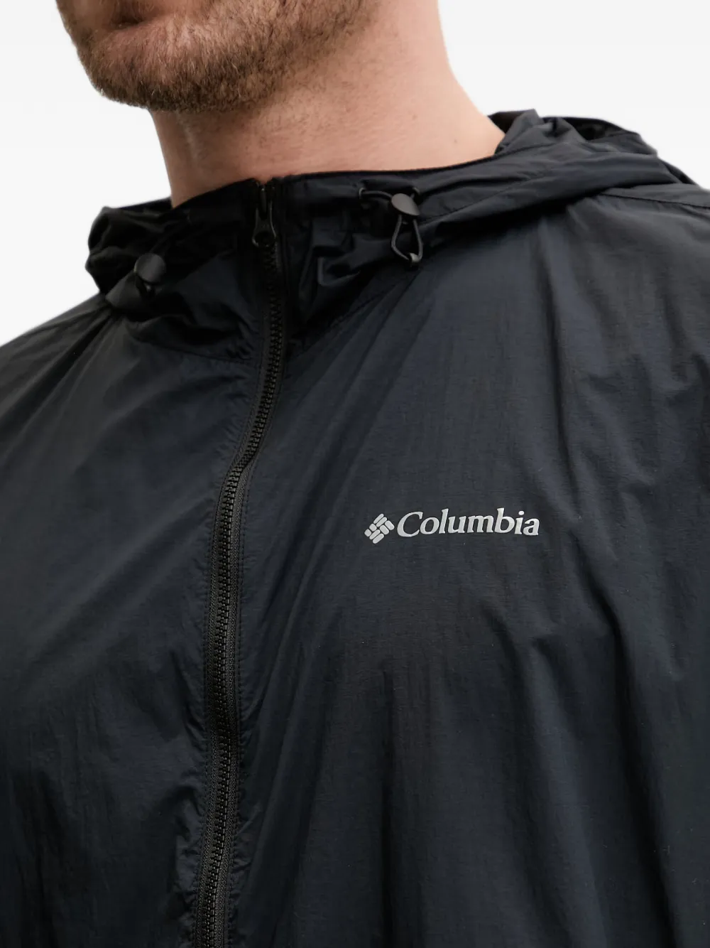 Columbia Street Heights jack met capuchon en logo-print Zwart