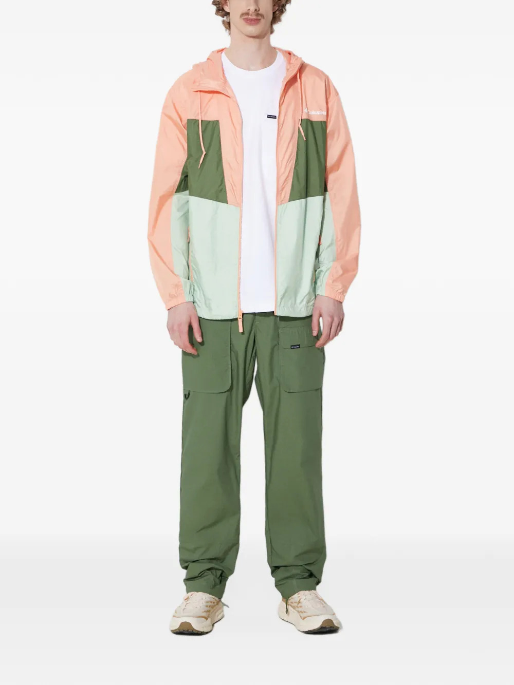 Columbia Trail Traveler™ colour-block hooded jacket Oranje
