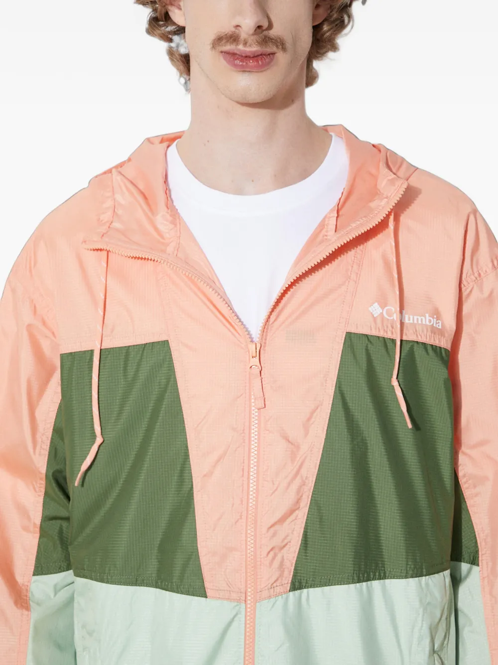 Columbia Trail Traveler™ colour-block hooded jacket Oranje