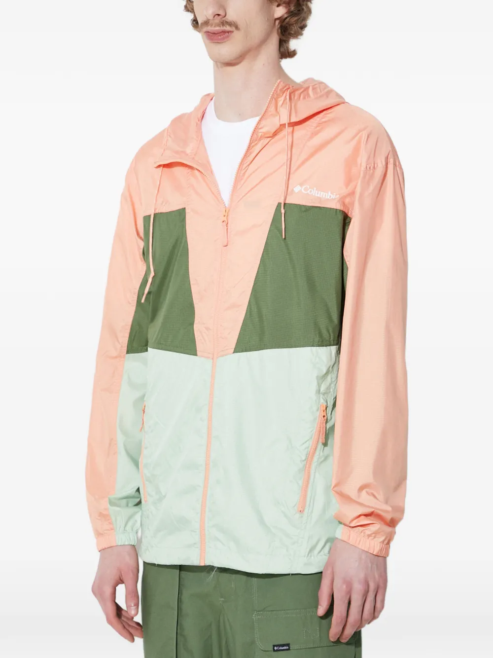 Columbia Trail Traveler™ colour-block hooded jacket Oranje