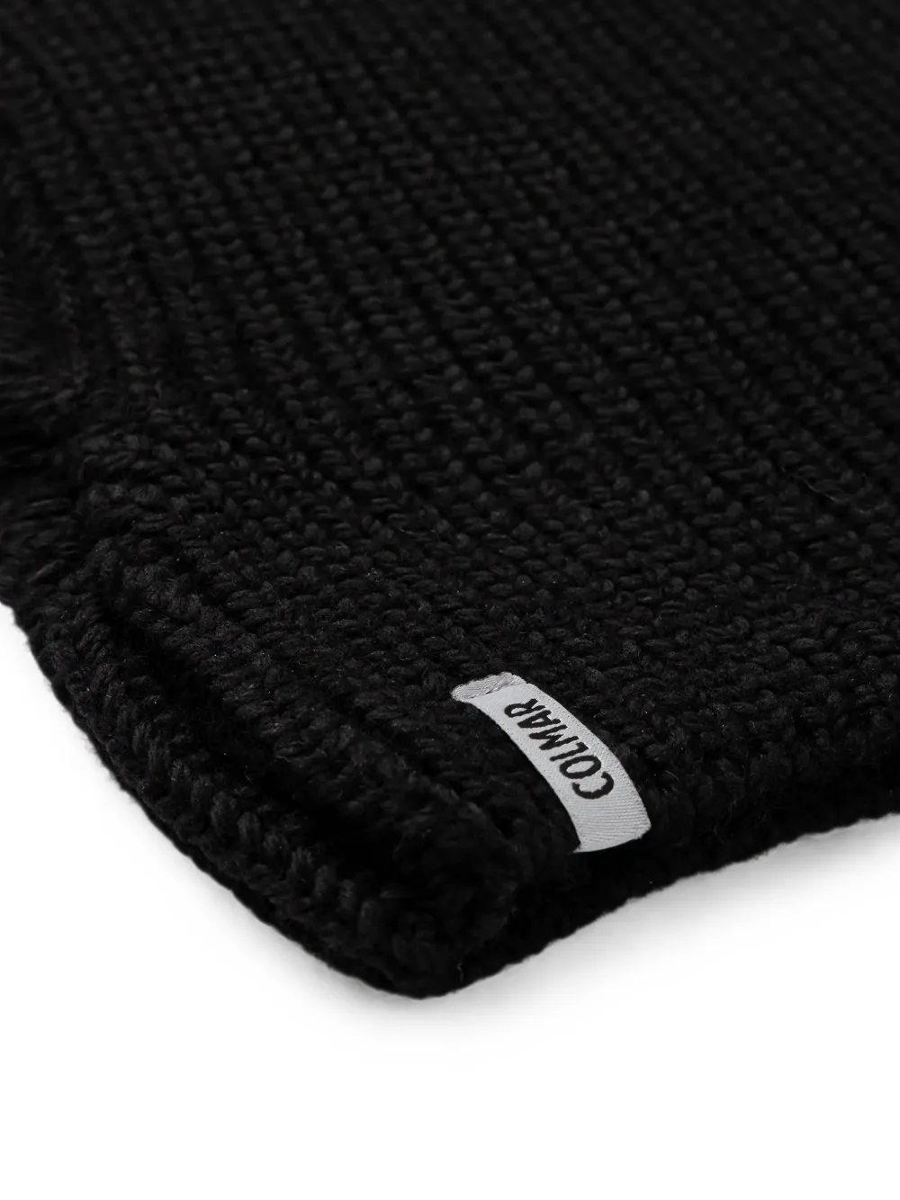 Colmar logo-detail ribbed balaclava Zwart