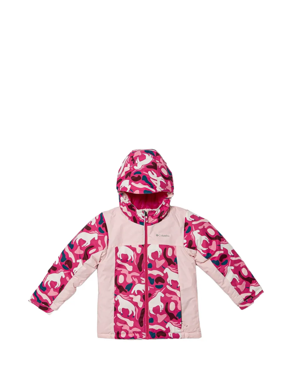 Columbia hooded animal print jacket - Rosa