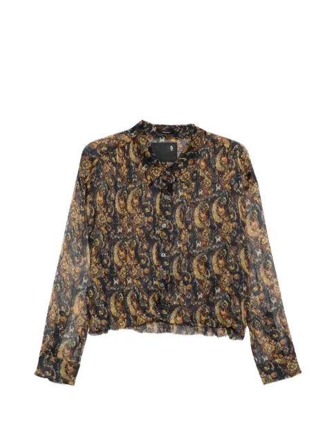 R13 페이즐리 버블 셔츠