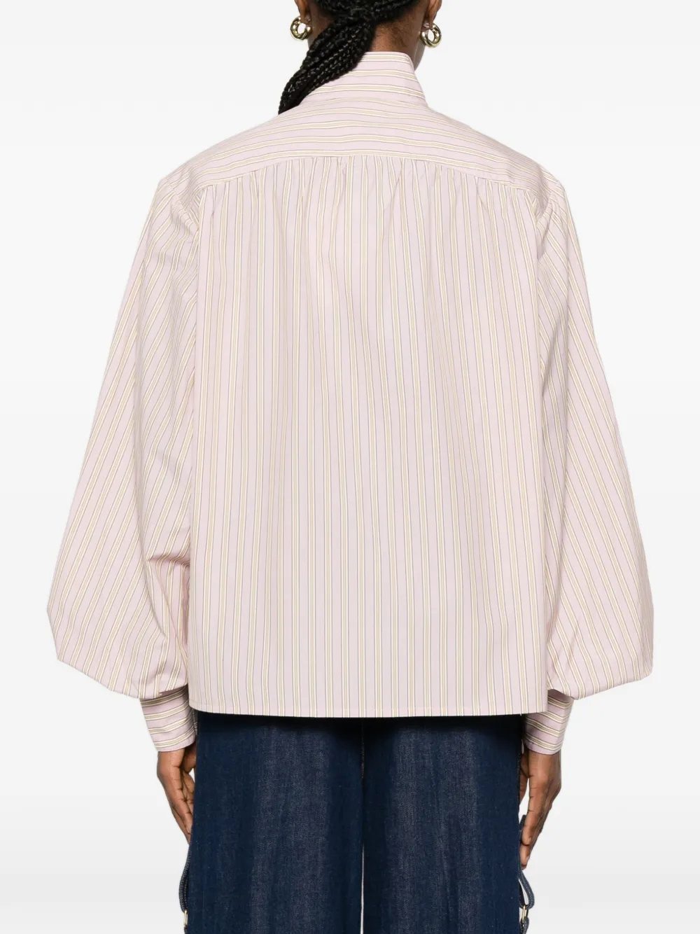ZIMMERMANN Gestreepte blouse met knopen Roze