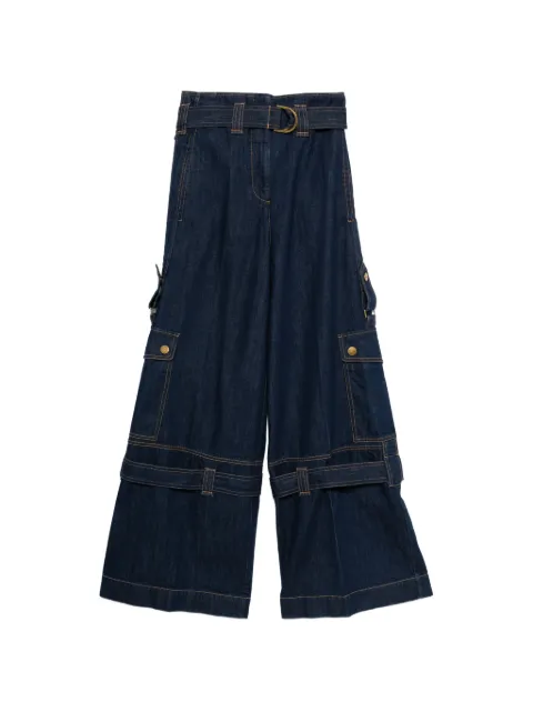 ZIMMERMANN jeans con bolsillos y solapa