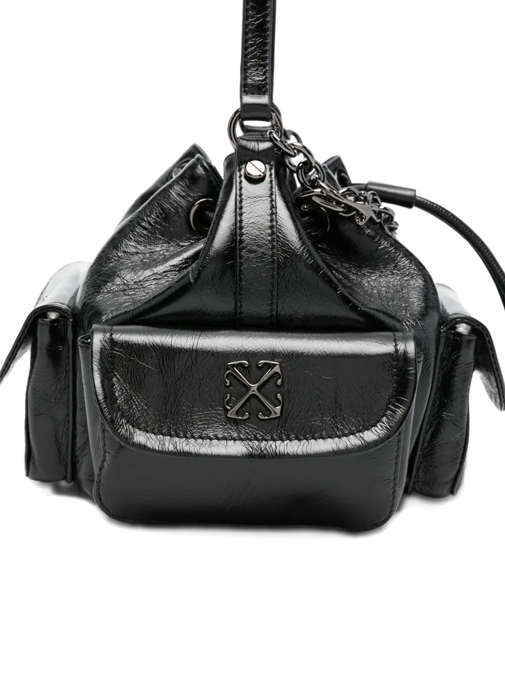 Off-White Dumbo.B bucket-tas met kettingzak Zwart
