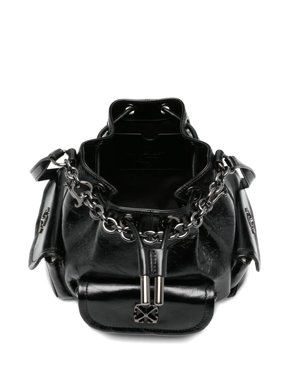 Off-White Dumbo.B bucket-tas met kettingzak Zwart