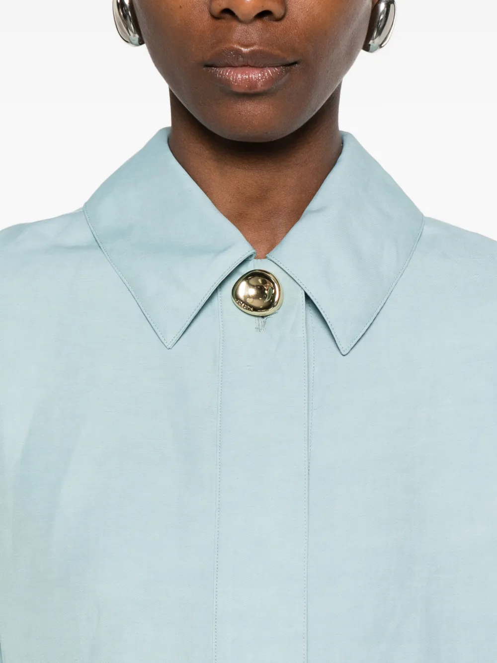 JOSEPH Shirt met knoopdetail Blauw