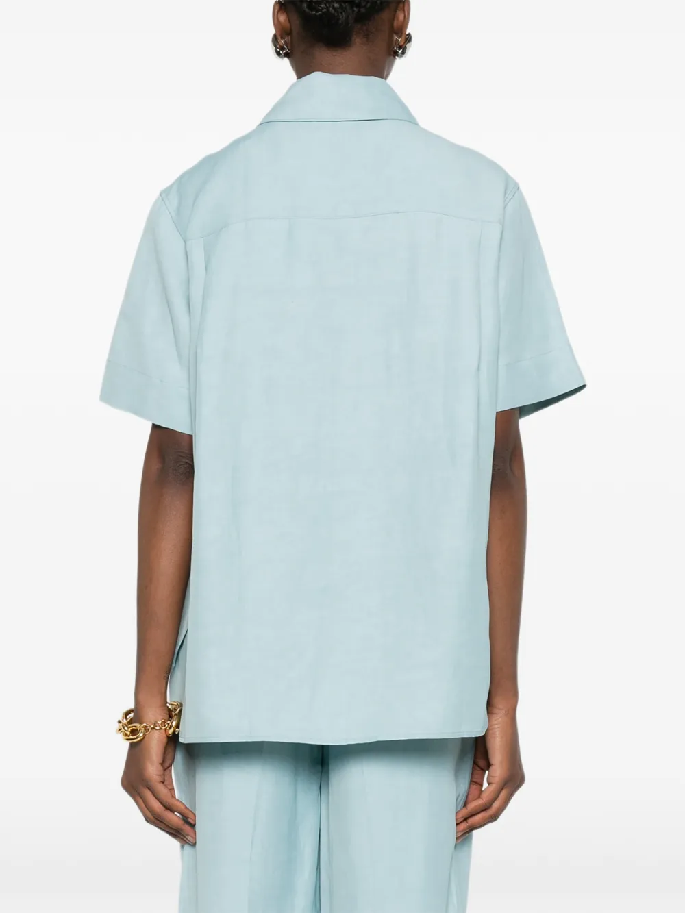 JOSEPH Shirt met knoopdetail Blauw