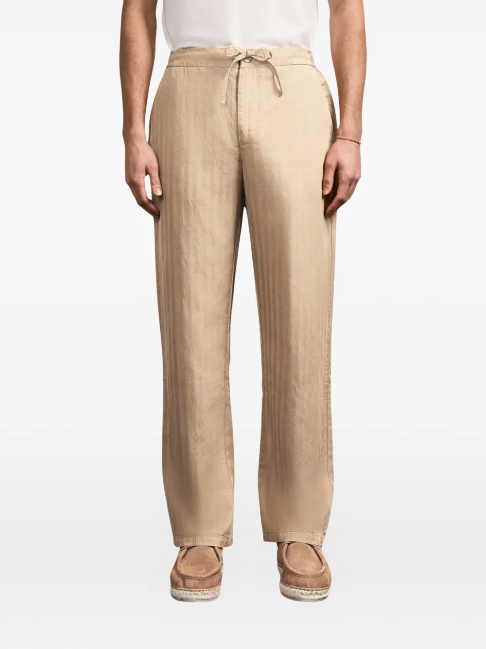 Frescobol Carioca Mendes broek met trekkoord Beige