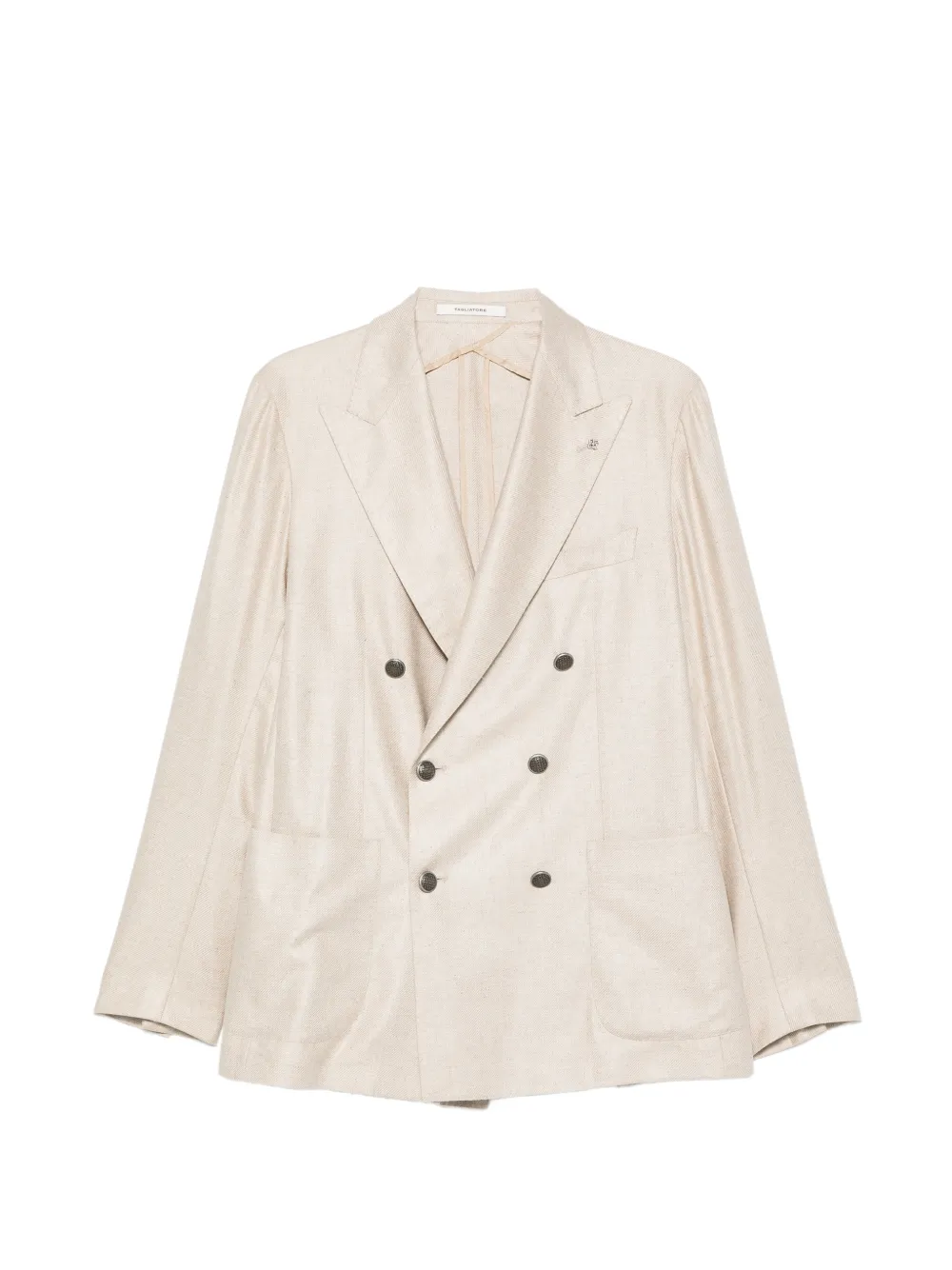 Tagliatore double-breasted notched blazer - Toni neutri