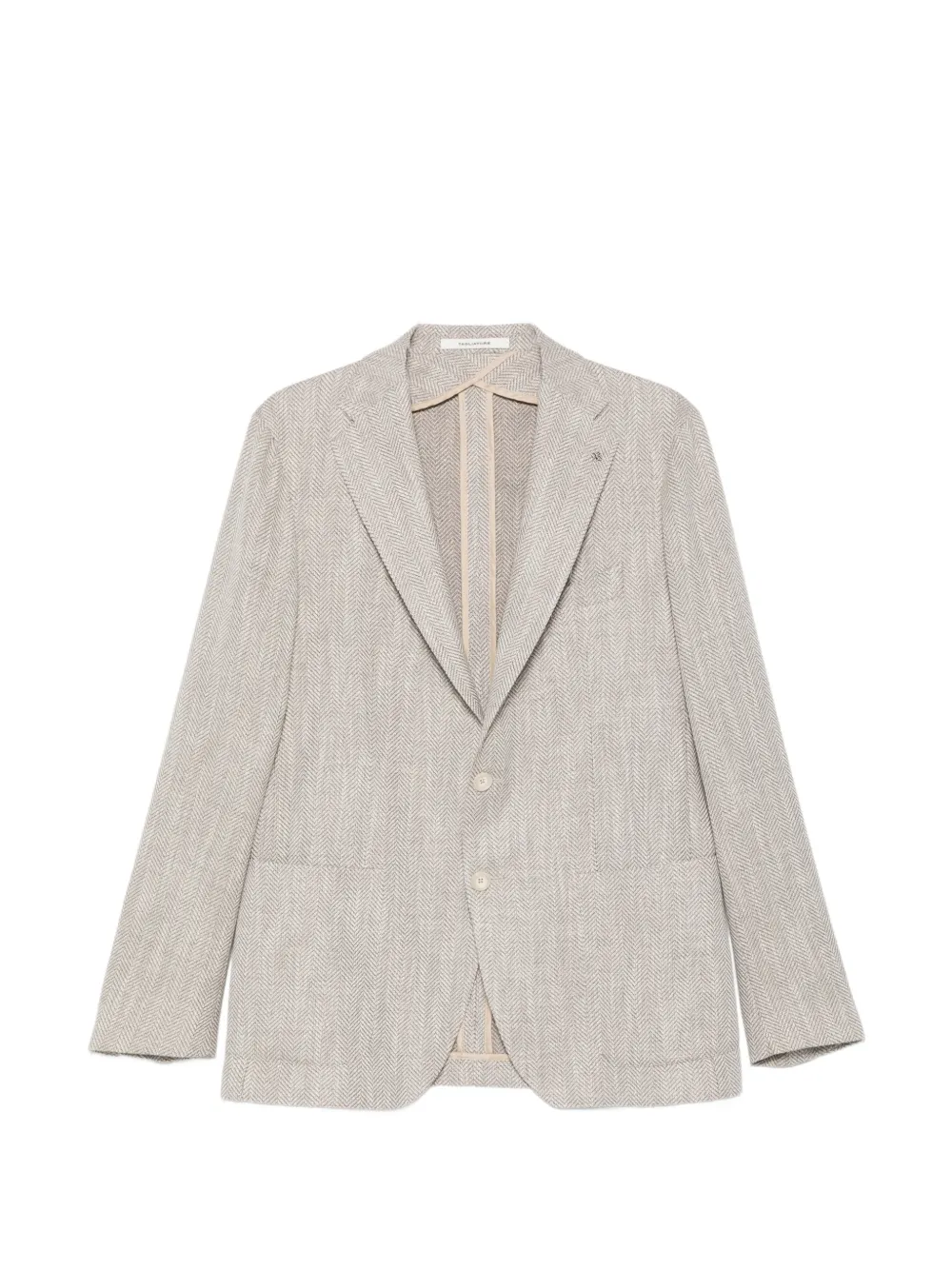Tagliatore herringbone notch-lapel jacket - Toni neutri