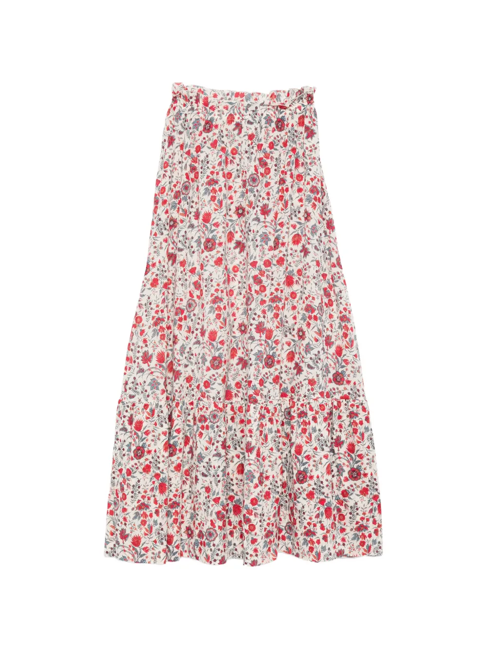 Antik Batik Annie floral-pattern maxi skirt - Toni neutri