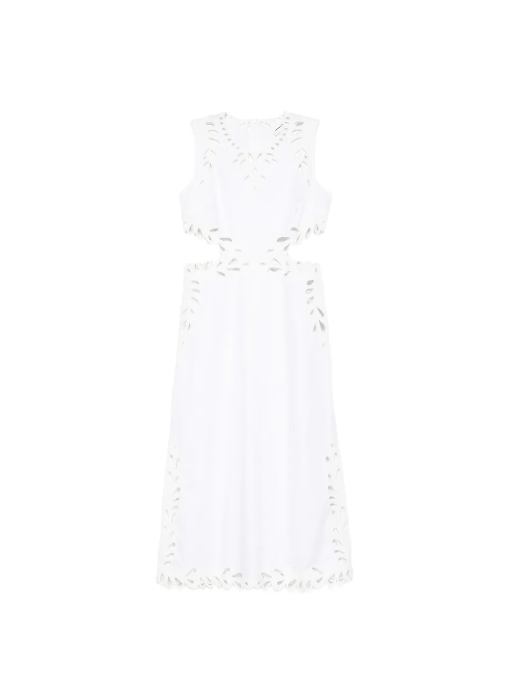 Antik Batik Deva cut-out midi dress - Bianco