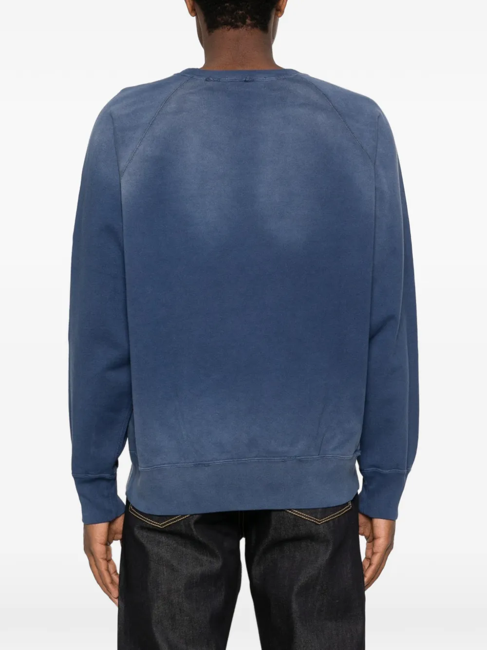 A BATHING APE Sweater met vervaagd effect Blauw