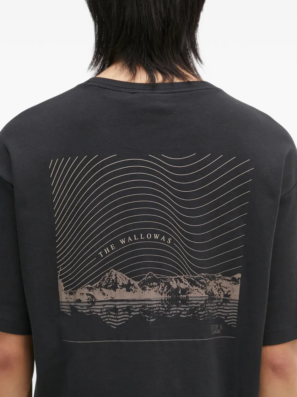 Columbia Wallowa T-shirt met grafische print Zwart