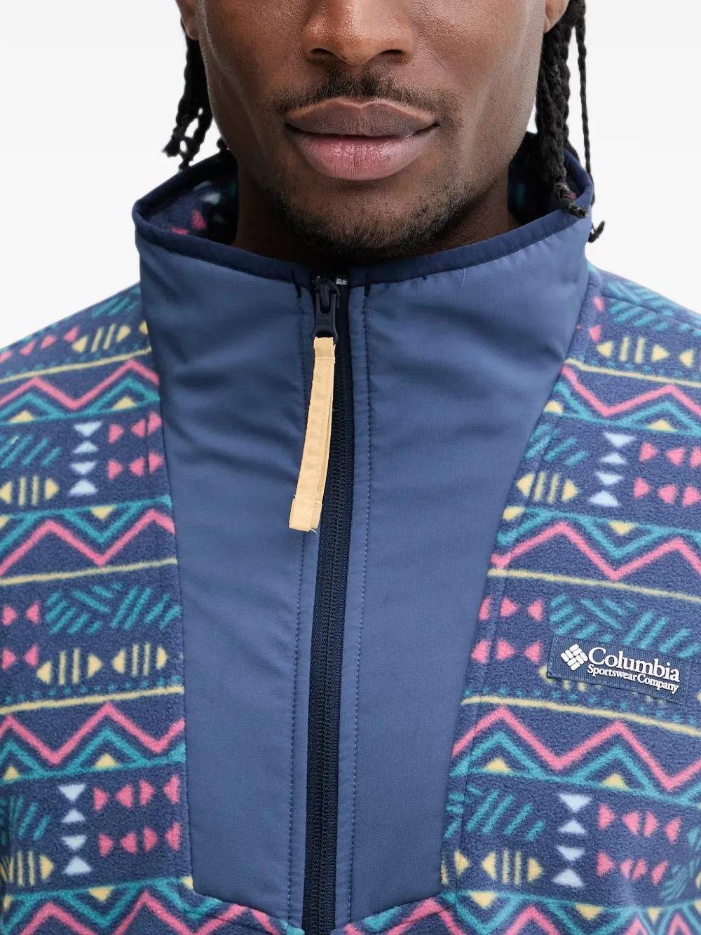 Columbia Sequoia Grove™ jack met geometrische print en rits Blauw