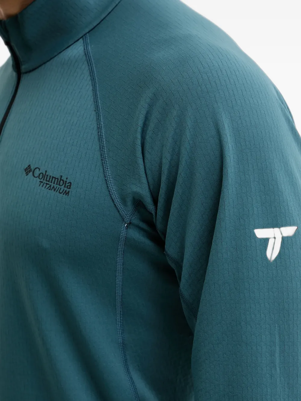 Columbia DriVenture™ T-shirt met kwartrits en lange mouwen Blauw