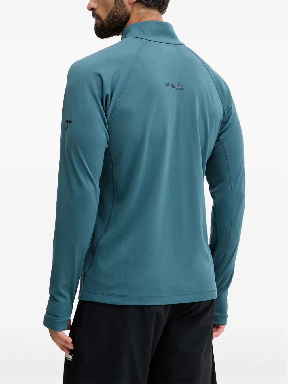 Columbia DriVenture™ T-shirt met kwartrits en lange mouwen Blauw